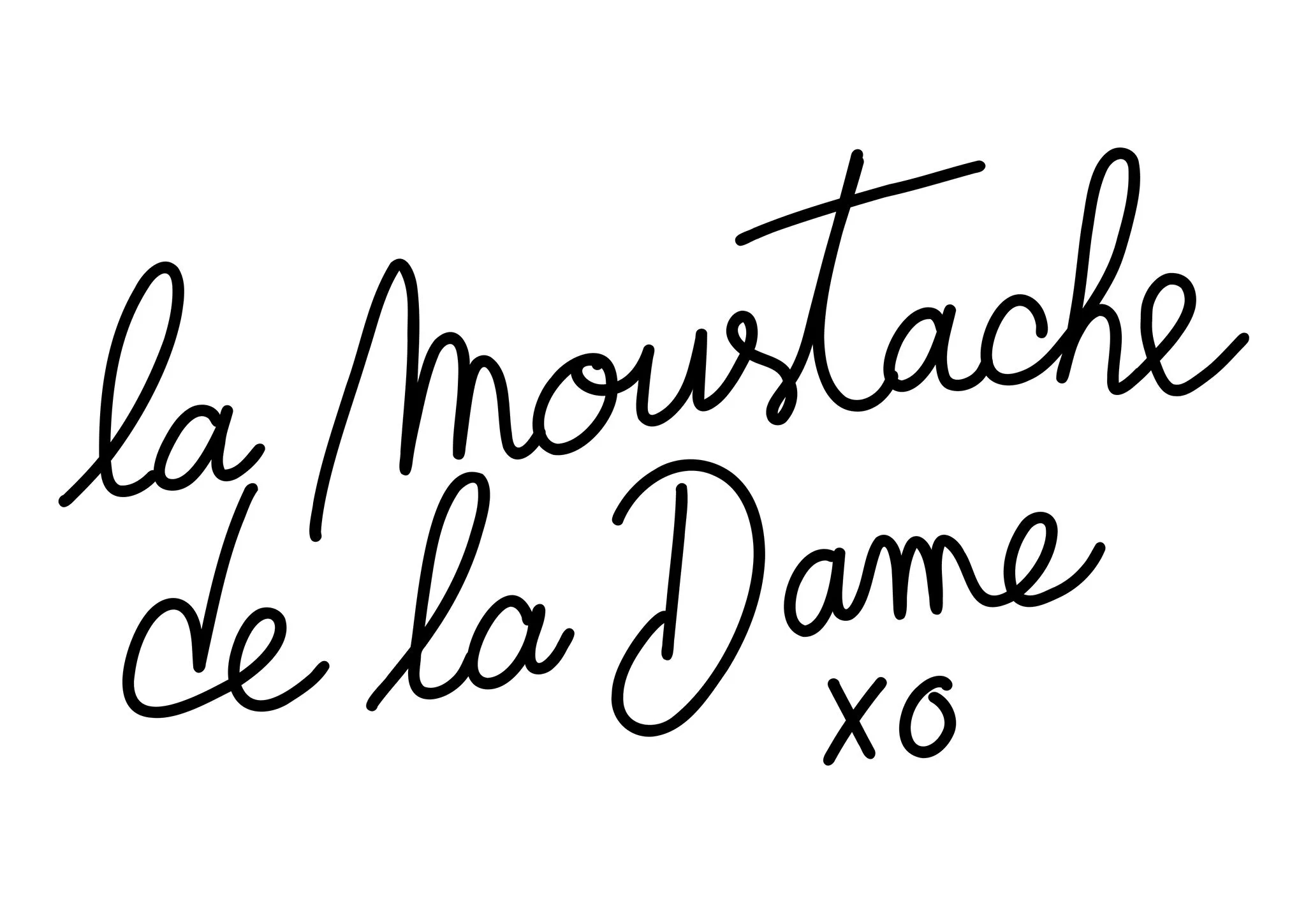 La moustache de la dame